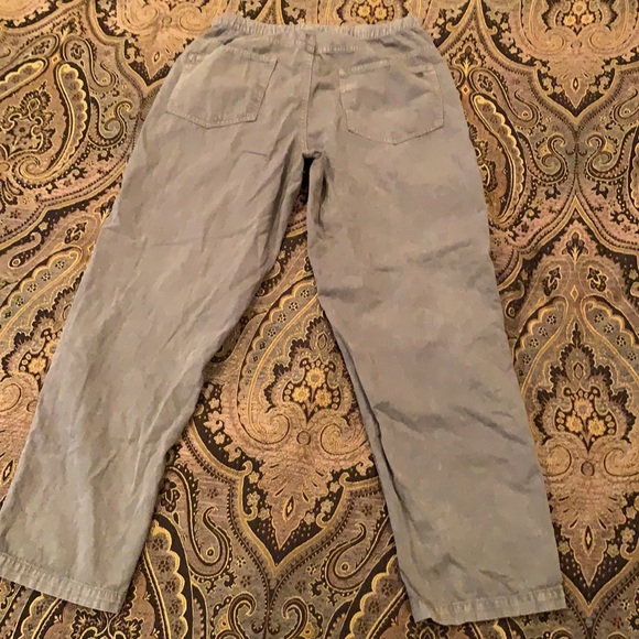 SOLD—Aerie distressed drawstring boyfriend chambray pants - Picture 4 of 5